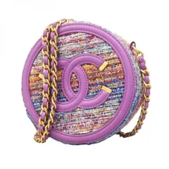 シャネル(Chanel) シャネル ショルダーバッグ チェーンショルダー CCフィリグリー ツイート パープル マルチカラー レディース P2428294