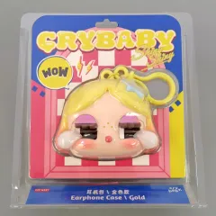 【中古】家電サプライ ゴールド CRYBABY SHINY SHINYシリーズ イヤホンケース 「POP MART」