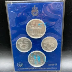 G472　カナダ モントリオール オリンピック記念銀貨 5ドル 10ドル 4枚セット　 貨幣　オリンピック 記念 コイン メダルのサムネイル