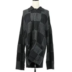 美品 20AW LOUIS VUITTON ルイヴィトン ジャイアントダミエニットジャケット カーディガン RM202M TBL HJN10W サイズM ブラック メンズ 古着 中古 USEDのサムネイル
