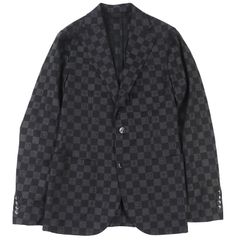 確実正規品 ジャイアント ダミエ 3- ボタンジャケット - メルカリ