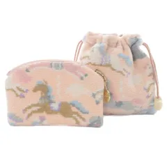 フェイラー FEILER ラブラリーバイ ラブラリーモクバ 巾着ポーチ ポーチ 2点セット ピンク