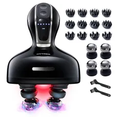 【LDK A評価獲得】MYTREX マイトレックス EMS HEAD SPA DEEP X イオン電気針ヘッドスパ 頭皮 エステ 導入導出 EMS 赤色LED フェイスケア 電動頭皮ブラシ スカルプ デンキバリ 美容家電 防水 コードレス プ 601c185c