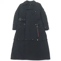 極美品□DOLCE&GABBANA ドルチェ＆ガッバーナ 黒タグ ロゴワッペン トレンチコート ブラック 46 イタリア製 正規品 メンズ 定価693,000円のサムネイル