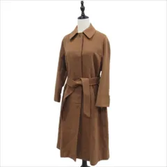 美品 バーバリーズ MARUZEN別注 79年 ヴィンテージ カシミヤ 一枚袖 ロング ステンカラー バルマカーンコート 英国製 12 ブラウン レディース 古着 中古 USED