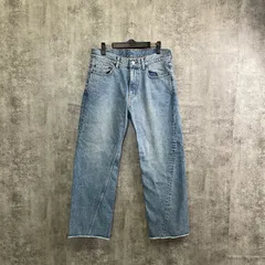 【T-474】BEAMS コットンデニムパンツ レディースMサイズ ストレートデニム ジーンズ インディゴデニム カジュアル 古着 デニムパンツのサムネイル