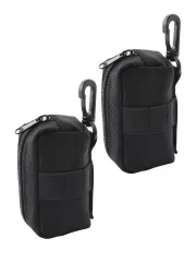 ゴルフ ボール ケース ポーチ 入れ 用品 ティー ホルダー 小物 グッズ アクセサリー 収納 (2個収納タイプ, 1) [1] [2個収納タイプ]