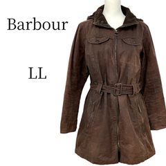 BARBOUR ロング丈 ダウン 中綿ジャケット ワックスジャケット 