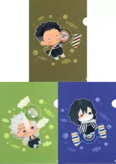 【中古】クリアファイル 悲鳴嶼行冥＆不死川実弥＆伊黒小芭内 ゆらふわシリーズ キャンディーver. A5クリアファイル3枚セットE 「鬼滅の刃」