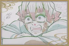 【中古】ポストカード 我妻善逸(倒れ) ポストカード 「鬼滅の刃 柱稽古編×ufotable DINING 第三期」 お楽しみくじ Wチャンス賞 おすそ分け景品