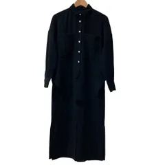 美品 24AW ENFOLD エンフォルド SET‐UP DRESS ロングワンピース 36 ブラック レディース 古着 中古 USED