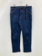 GRAMICCI グラミチ デニムパンツ S ネイビー フルレングス 無地 ワンポイント スタンダード テーパード レギュラー