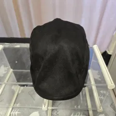 カンゴール ハンチングキャップ スウェード ブラック Lサイズ