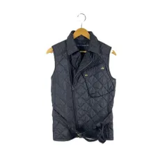 RALPH　LAUREN　ラルフ ローレン　中綿キルティングベスト　ダブルライダースデザイン　ベルト付き　Sサイズ　ブラック