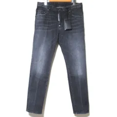 美品 DSQUARED2 ディースクエアード ボタンフライ スケータージーンズ デニムパンツ サイズ48 グレー メンズ 古着 中古 USED