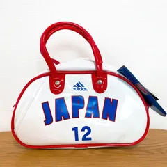 【未使用タグ付】adidas アディダス 12 KOREA JAPAN 2002 FIFAワールドカップ エナメルバッグ ホワイト 白 赤 Y2K 平成ギャル グランジ トミーフェブラリー