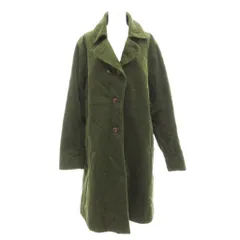 サニークラウズ Sunny Clouds チェスターコート ビッグカラー コーデュロイ ロング 3L 緑 グリーン /JS