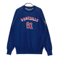 サイズ：M ROUGH&SWELL ラフアンドスウェル 2024年モデル ウール 長袖ニットセーター  ネイビー系 [240101640550] ゴルフウェア メンズ ストスト