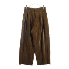 STUDIO NICHOLSON (スタジオニコルソン) 25AW ×BEAMS ALVY DOUBLE PLEAT PANT ビームス 2タック プリーツ コーデュロイ パンツ ブラウン 38-23-0335-564のサムネイル