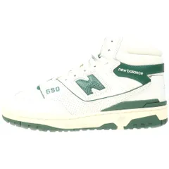 New Balance (ニューバランス) ×Aime Leon Dore 650R BB650RL1 エメ・レオン・ドレ 650R ハイカットスニーカー US9.5/27.5cm ホワイト/グリーン