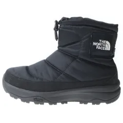THE NORTH FACE (ザノースフェイス) 22AW NUPTSE BOOTIE WP LOGO SHORT TNF ヌプシ ブーティ ウォータープルーフ ショートブーツ レディース ブラック US5/23cm NF52280
