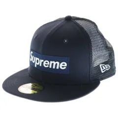 SUPREME (シュプリーム) 23SS ×NEW ERA Box Logo Mesh ニューエラ ボックスロゴ メッシュキャップ ネイビー