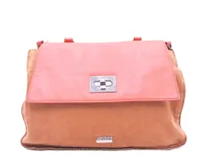 ARMANI COLLEZIONI アルマーニコレツィオーニ 本革 レザー フラップ ハンド バッグ ベージュ ■■ レディースのサムネイル