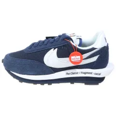 NIKE (ナイキ) ×sacai×FRAGMENT DESIGN LD WAFFLE サカイ フラグメントデザイン LDワッフルローカットスニーカー ネイビー US9/27cm DH2684-400