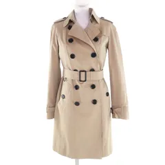 美品★BURBERRY LONDON バーバリーロンドン B1A14-530-51 コットン100％ ライナー・ベルト付 裏地ノバチェック柄 トレンチコート ベージュ 36 日本製 正規品 レディース