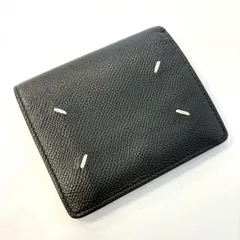 MARTIN MARGIELA ステッチ 二つ折り財布 ブラック 鑑定済み 正規品 マルタンマルジェラ