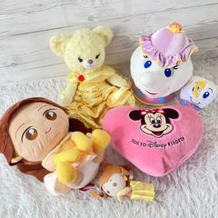 Disney 디즈니 봉제인형 디즈니 유니베아 프린세스 벨 미녀와 야수 냄비 여성 칩 5
