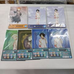 [TAKA75-74]◇ 미개봉 BANDAI SPIRITS “이치 반 쿠지 약속의 네버랜드~the last fiend~ B상(엠마)·C상(레이) 그려내기 캔버스 보드(전2종)&J상 클리어 파일 세트 A4 전8종” 정리해 7점 세트