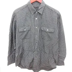 コムサデモードメン COMME CA DU MODE MEN シャツ 長袖 チェック 黒 ブラック /RT