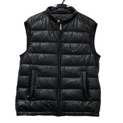 PRADA SPORT プラダ スポーツ ダウンベスト ブラック サイズ46 - メルカリ