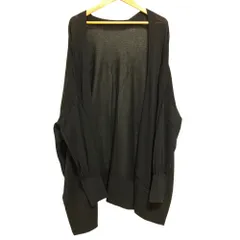 美品 23SS MUSE de Deuxieme Classe ミューズ ドゥーズィエムクラス shake code ショートカーディガン ブラック レディース 古着 中古 USED