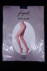 ■ 05 未使用 フォーガル ストッキング OPAQUE 138 30デニール L インディゴ■Fogal