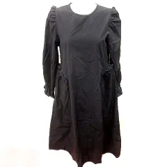 グラマラスガーデン GLAMOROUS GARDEN ワンピース Aライン ロング 長袖 F 黒 ブラック /RT