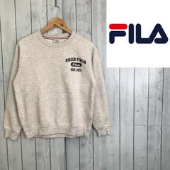 FILA★フィラ★裏起毛スウェット バックプリントトレーナー★サイズL