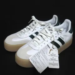 未使用 adidas アディダス SAMBA サンバ ローカット スニーカー シューズ ID0440 26cm ホワイト×グリーン メンズ 古着 中古 USED