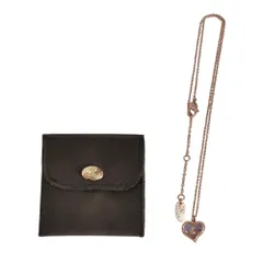 美品 Vivienne Westwood ヴィヴィアンウエストウッド ハート シェル オーブ チェーン ネックレス ゴールドカラー レディース 古着 中古 USED