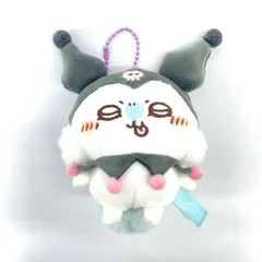 【★加古川物流】【中古品】ちいかわ × サンリオ モモンガ クロミ マスコット ぬいぐるみ キーホルダー 約12.5cm 【722】