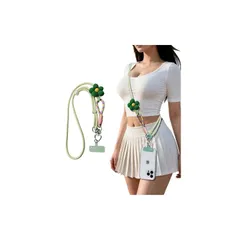 【新品】 [IAWINI] スマホショルダー 斜めがけ首掛け肩掛け 携帯ストラップスマホストラップ 7mm ナイロンロープ長さ調節可能 0