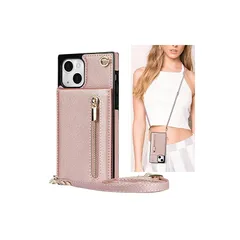 【新品】 iCoverCase ショルダーケース 適用 iPhone 14 用 ケース ショルダー 背面フリップ クロスボディ アイホイン14 スマホケース iphone14 アイフォン14 斜め掛け カード チェーン ファスナー型 ストラップ付き カバー 0