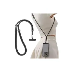 【新品】 [Seninhi] スマホストラップ 首掛け/斜め掛け/肩掛け 装着長さ40cm~80cm 瞬時の着脱で便利 長さ調節自由 ロックは360°回転するので スマホ全機種対応 タグパッチ ネックストラップ ショルダー 盗難防止 落下防止 散歩 通勤  1