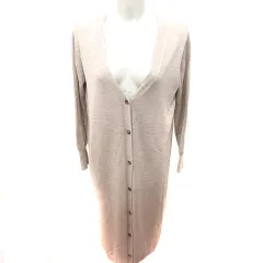 スピック&スパン Spick&Span カーディガン ニット ロング 長袖 ウール ベージュ /RT