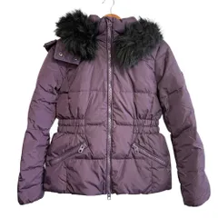 美品 COATH コーチ ナイロン フーディ ダウンジャケット S パープル レディース 古着 中古 USED