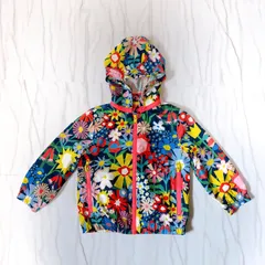 STELLA MCCARTNEY KIDS ステラマッカートニーキッズ ナイロンジャケット ブルゾン ジャンパー パーカー ジャケット フード フーディ パッカブル 花柄 マルチカラー 4歳 110のサムネイル