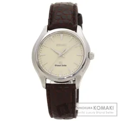 SEIKO セイコー SBGX009 9F61-0A10 グランドセイコー ラウンドフェイス 腕時計 SS 革 メンズ [中古]