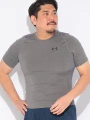 Tシャツ 半袖 メンズ 大きいサイズ heatgear COMPRESSION UPF40 胸ロゴ クルーネック UNDER ARMOUR  (アンダーアーマー)