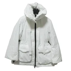 良品 UNIQLO ユニクロ プラスJ ハイブリッドダウン ショートコート S オフホワイト レディース 古着 中古 USED